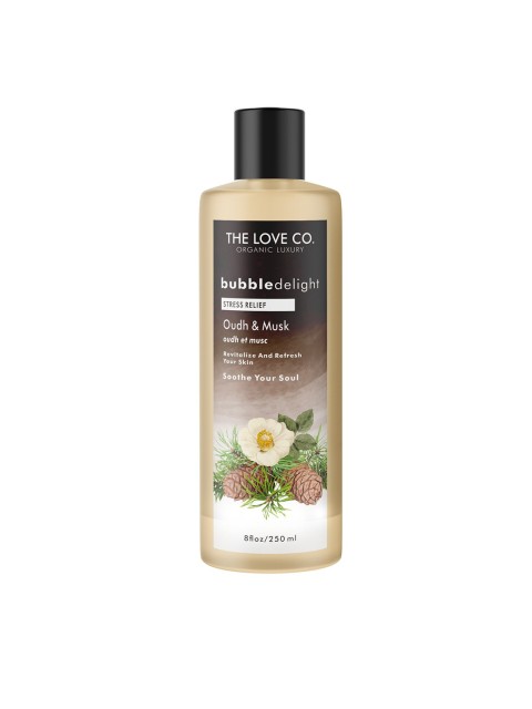 

THE LOVE CO. Bubble Delight Stress Relief Oudh & Musk Body Wash 250ml, White