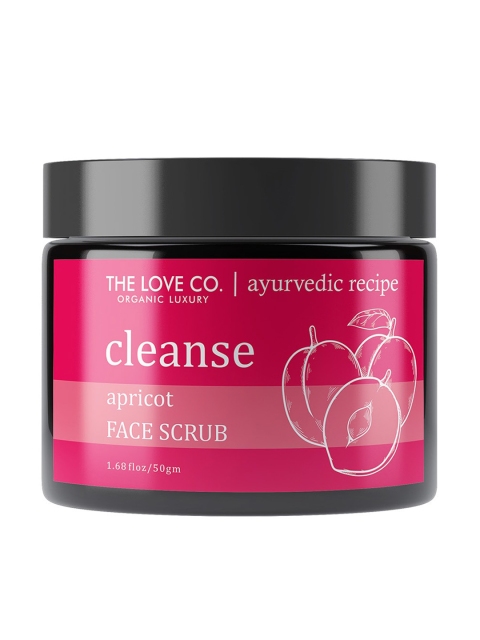 

THE LOVE CO. Cleanse Apricot Face Scrub - 50g, Fuchsia