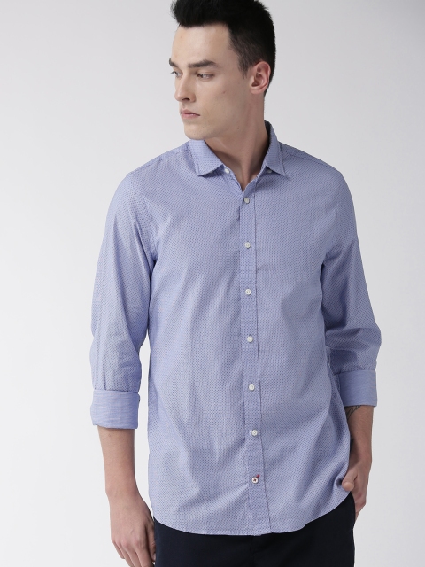 

Tommy Hilfiger Men Blue Slim Fit Casual Shirt