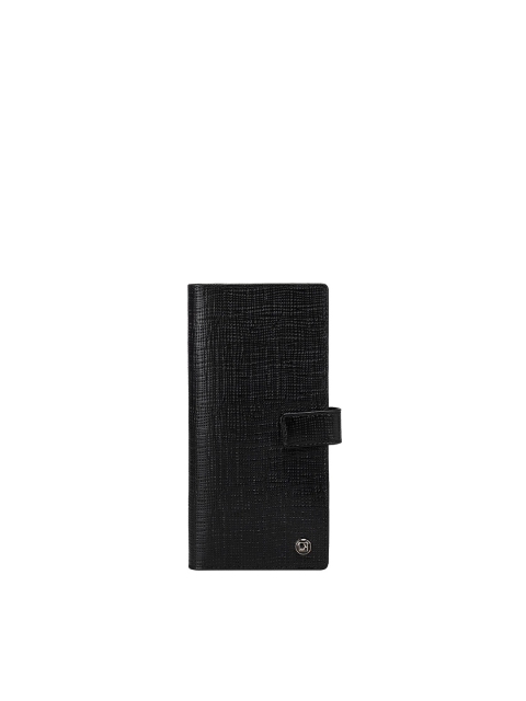 

Da Milano Men Black Leather Textured Card Holder