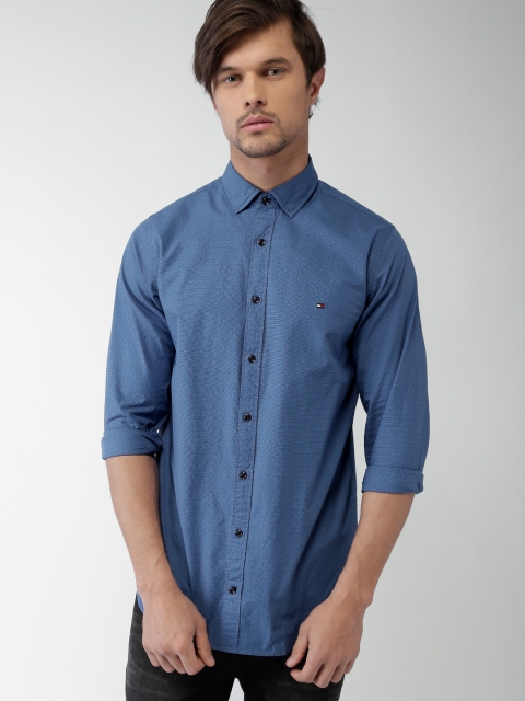 

Tommy Hilfiger Blue Slim Fit Casual Shirt