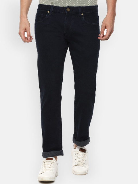 

Louis Philippe Jeans Men Navy Blue Slim Fit Stretchable Jeans