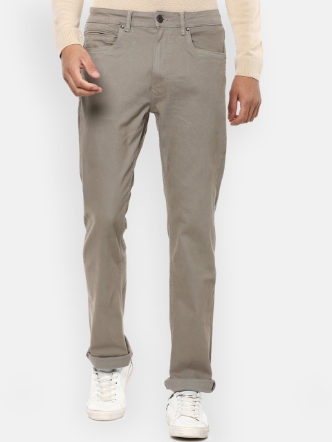 

Louis Philippe Jeans Men Grey Regular Fit Cotton Jeans