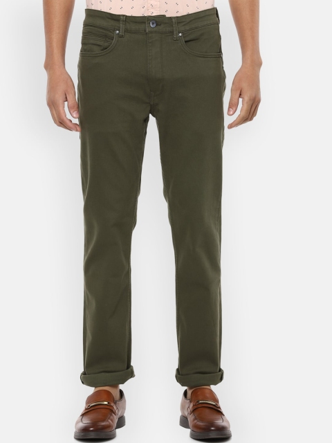 

Louis Philippe Jeans Men Olive Green Jeans