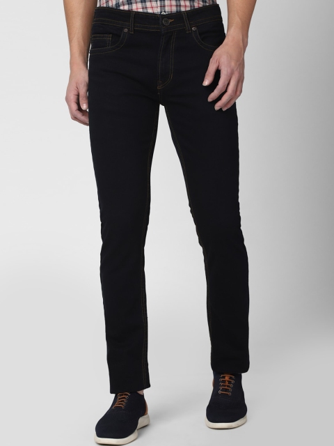 

Peter England Casuals Men Black Slim Fit Cropped Jeans