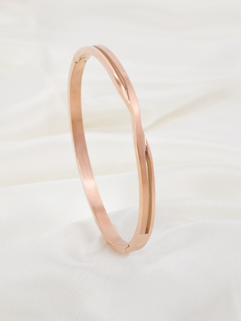 

Mikoto by FableStreet Women Rose Gold Rose Gold-Plated Cuff Bracelet
