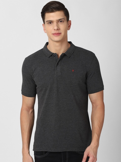 

Van Heusen Sport Men Grey Polo Collar Pure Cotton T-shirt