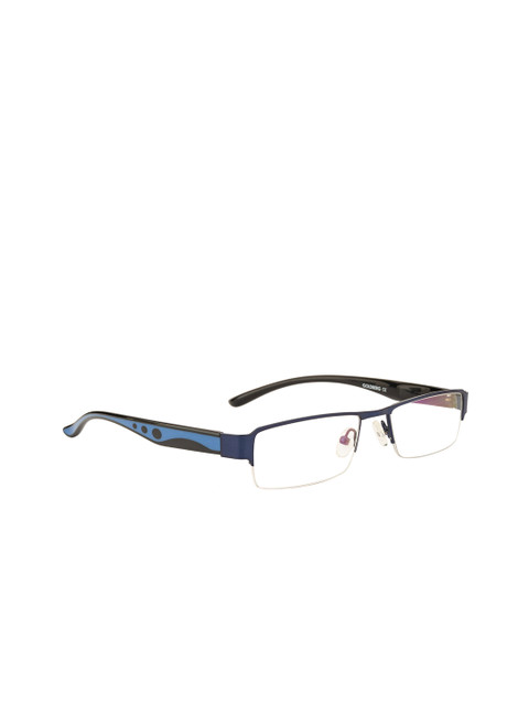

Gold Berg Unisex Blue Half Rim Rectangle Frames