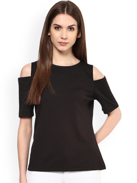 

Harpa Black Cold Shoulder Top