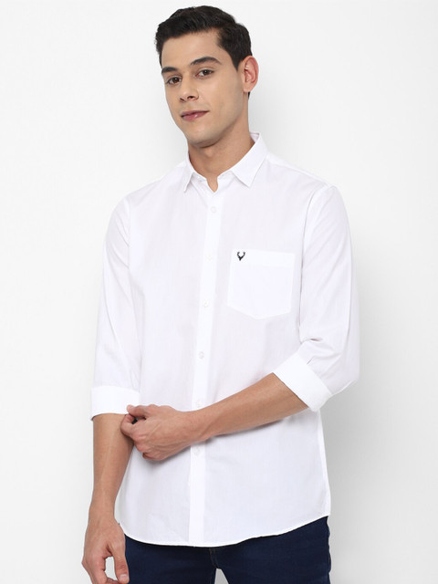 

Allen Solly Men White Slim Fit Pure Cotton Casual Shirt