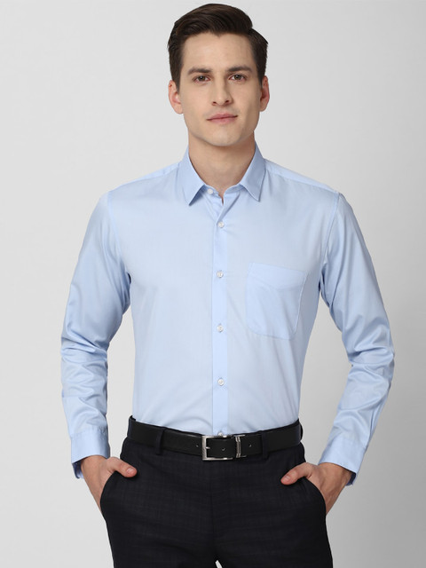 

Peter England Men Blue Formal Shirt