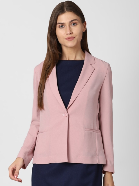 

Van Heusen Women Pink Single Breasted Formal Blazer