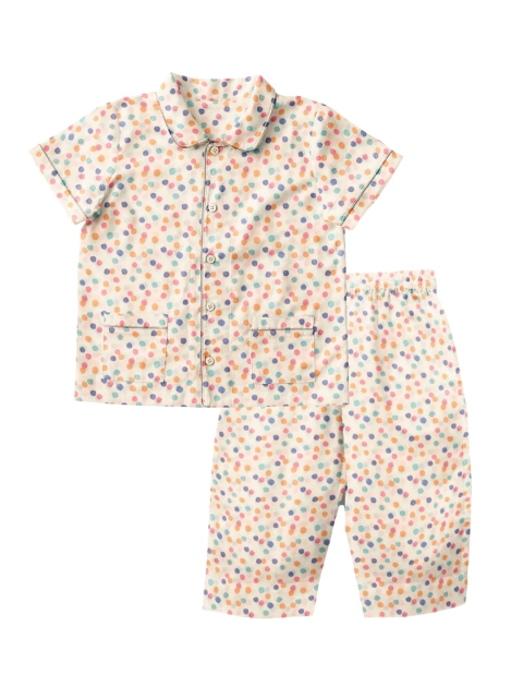 

THE BABY ATELIER Unisex Kids Off White Night suits