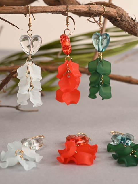 

BuckleUp Multicoloured Contemporary Jhumkas Earrings, Multi