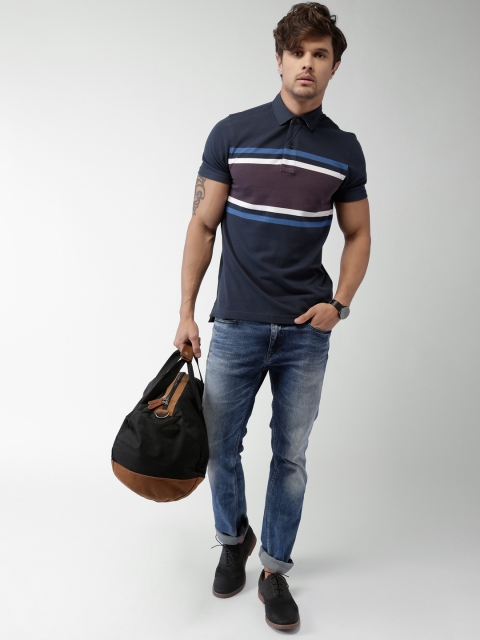 

Tommy Hilfiger Navy Slim Fit Polo Pure Cotton T-shirt, Navy blue