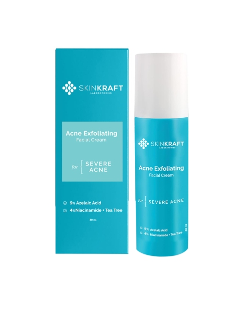 

SkinKraft Anti Acne Face Serum with Mandelic Acid 30 ml, Blue