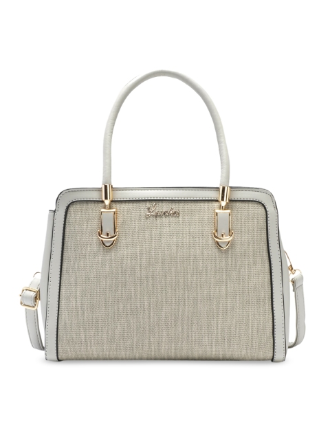 

Luvoksi Women Grey Textured Structured Handheld Bag