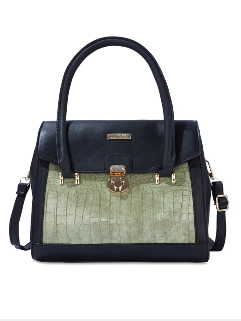 

Luvoksi Black Textured PU Structured Handheld Bag