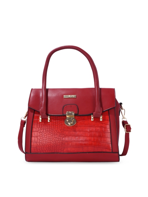 

Luvoksi Red PU Structured Handheld Bag