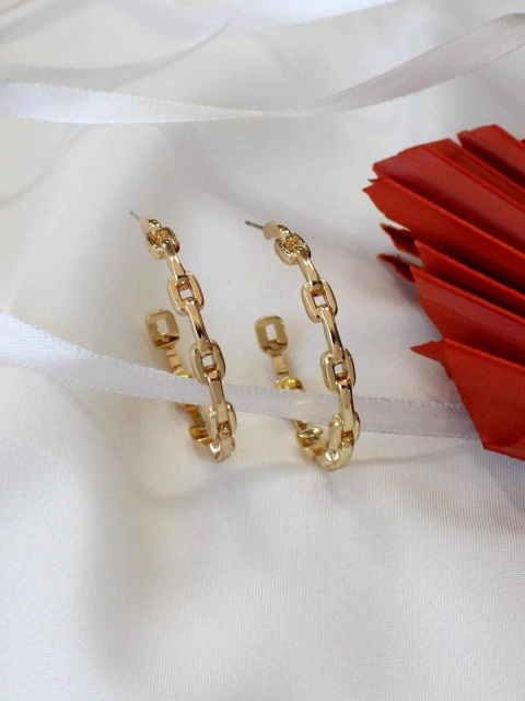 

Runway Ritual Gold-Plated Half Hoop Earrings