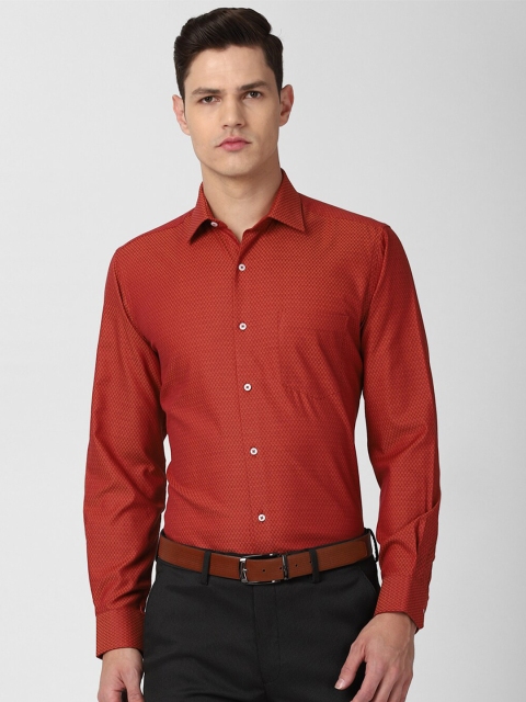 

Van Heusen Men Red Cotton Formal Shirt