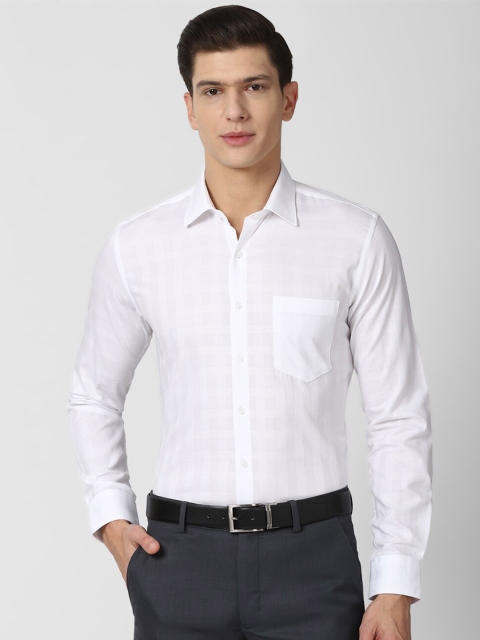 

Van Heusen Men White Slim Fit Pure Cotton Formal Shirt