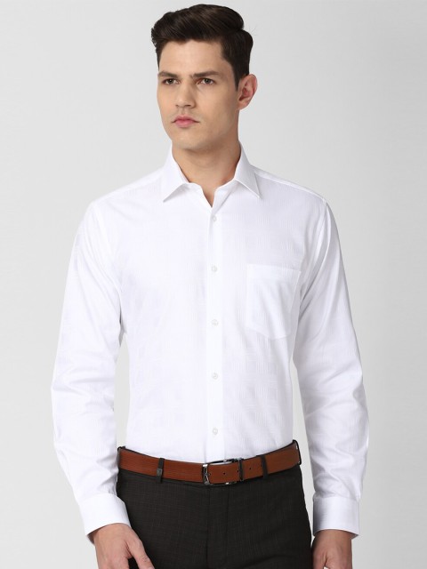 

Van Heusen Men White Regular Fit Cotton Formal Shirt