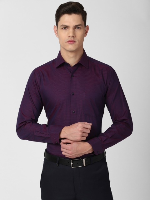 

Van Heusen Men Purple Cotton Formal Shirt