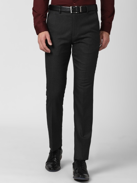 

Van Heusen Men Black Slim Fit Trousers