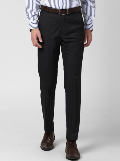 

Van Heusen Men Black Formal Trousers