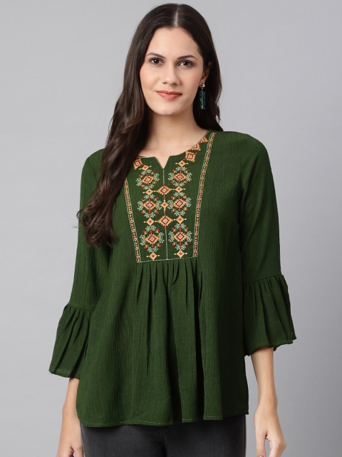 

Os Green Print Top