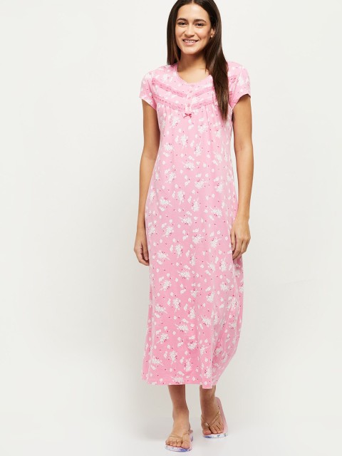 

max Pink Printed Maxi Nightdress
