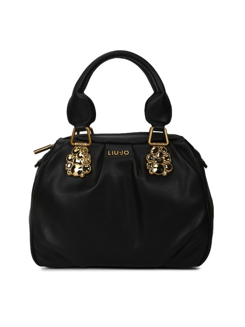 

LIU JO Black Leather Swagger Handheld Bag