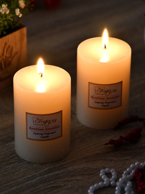 

Clasiko Set Of 2 Cream Arabian Jasmine Candles