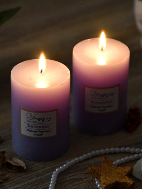 

Clasiko Set Of 2 Lavender Fragrance Candles