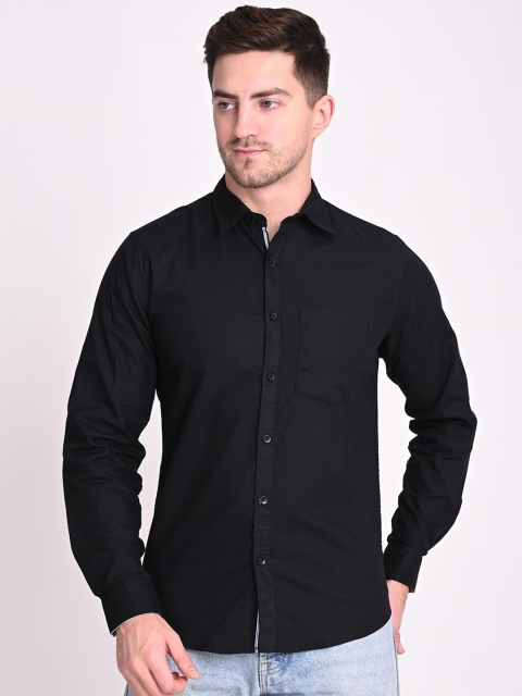 

STROP Men Black Relaxed Casual Shirt
