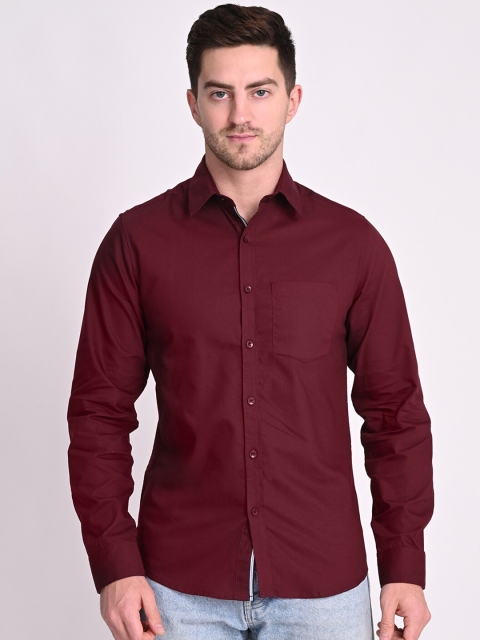 

STROP Men Maroon Relaxed Casual Shirt