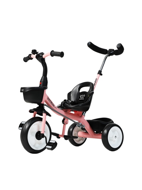 

Wembley Toys Kids Black & Pink Tricycle With Parental Handle