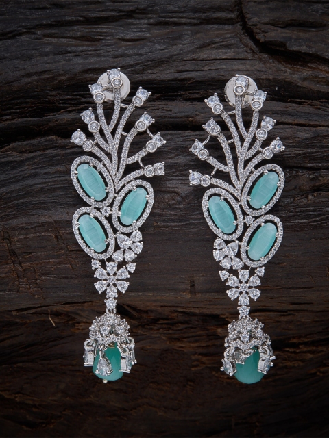 

Kushal's Fashion Jewellery Sea Green Contemporary Ear Cuff Earrings