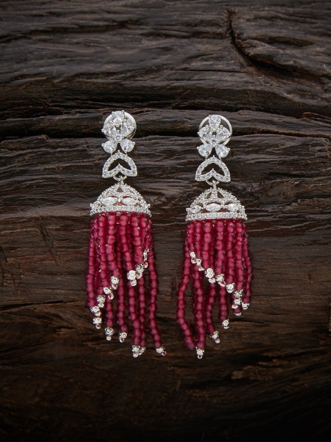 

Kushal's Fashion Jewellery Red Contemporary Studs Earrings