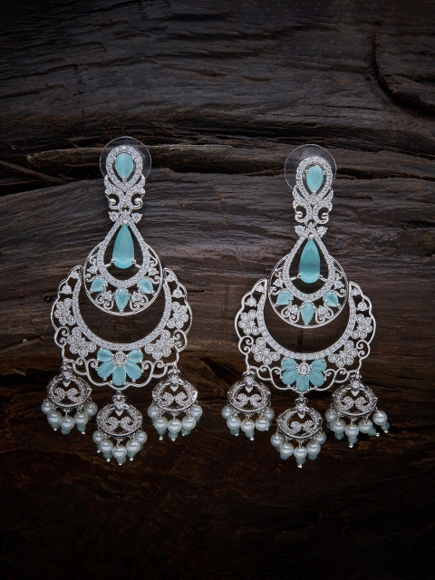 

Kushal's Fashion Jewellery Sea Green Contemporary Drop Earrings