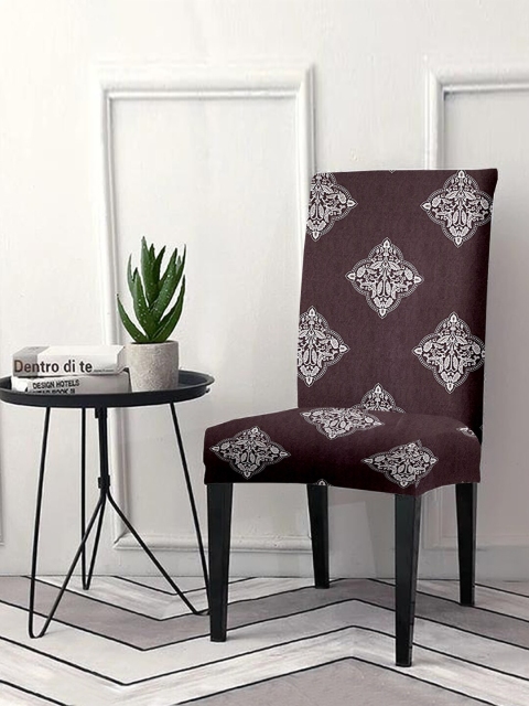 

Cortina Set Of 6 Brown Printed Chair Covers
