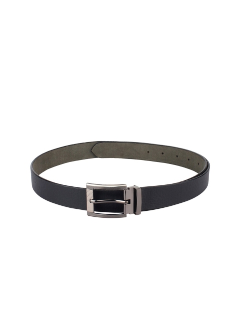 

Swiss Design Men Black Leather Belt