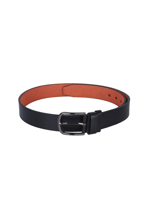 

Swiss Design Men Black Solid Belts