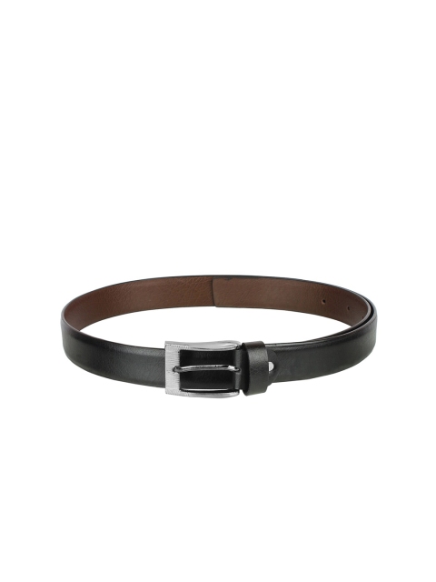 

Swiss Design Men Black Textured Leather Belt