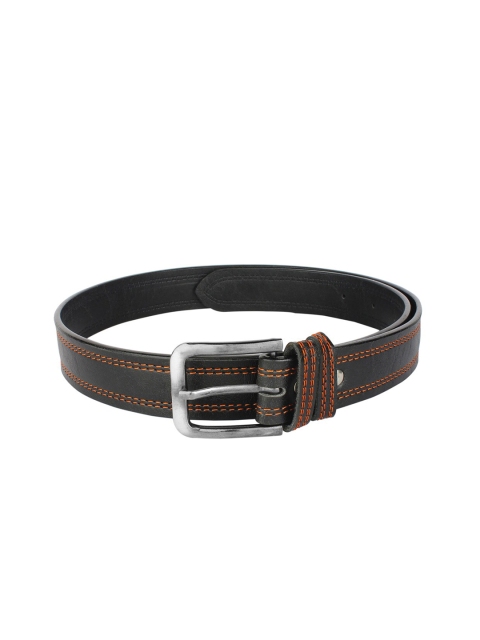 

Swiss Design Men Black Solid Belt