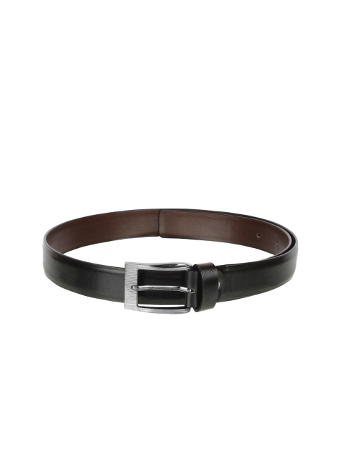 

Swiss Design Men Black Solid Leather Belt