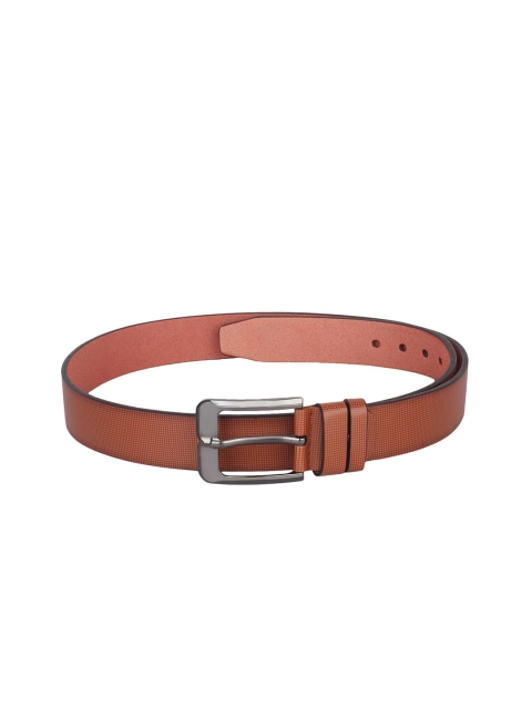

Swiss Design Men Tan Brown PU Belt