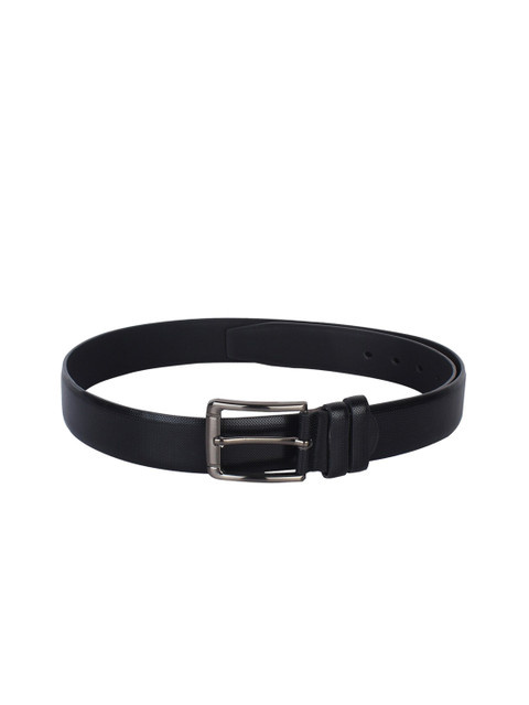 

Swiss Design Men Black Solid Belt