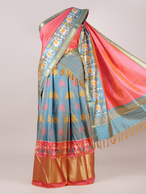

Pothys Multicoloured Printed Unstitched Lehenga & Blouse With Dupatta, Multi